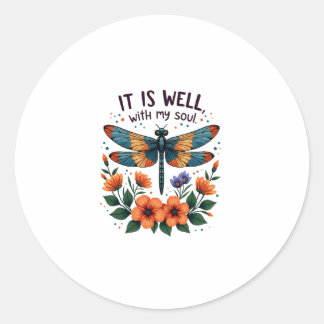Sticker Rond C'est bien pour mon âme Citation Inspirante (1)