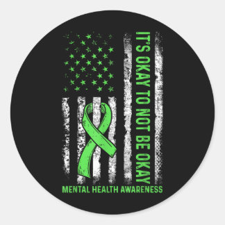 Sticker Rond C'Est Bon De Ne Pas Être D'Accord Nous Drapeau San