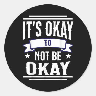 Sticker Rond C'Est Bon De Ne Pas Être D'Accord Sensibilisation 