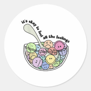 Sticker Rond C'Est Bon De Sentir Que Tous Les Sens De Santé Men