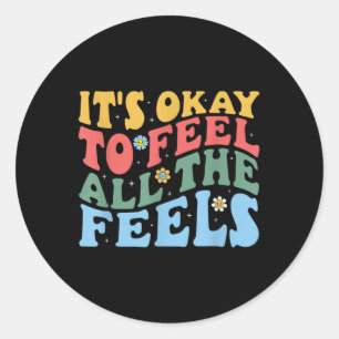 Sticker Rond C'Est Bon De Sentir Que Tous Les Sens De Santé Men