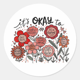 Sticker Rond C'Est Bon Pour Faire Des Erreurs De Sensibilisatio