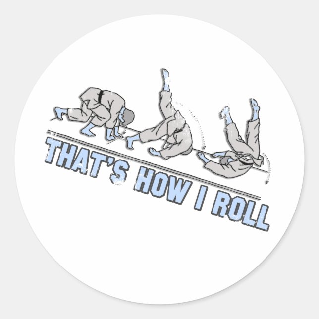 Sticker Rond C'est comme ça que je roule (Devant)