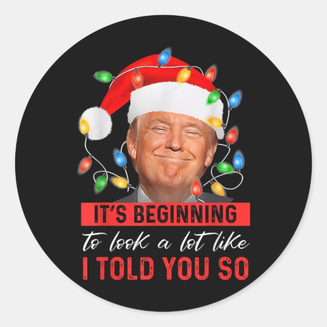 Sticker Rond C'Est Commencer À Ressembler Beaucoup À Ce Que Je  (Devant)