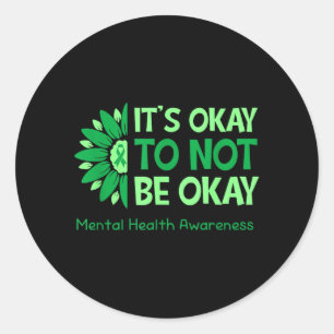Sticker Rond C'est correct de ne pas être nous Drapeau américai
