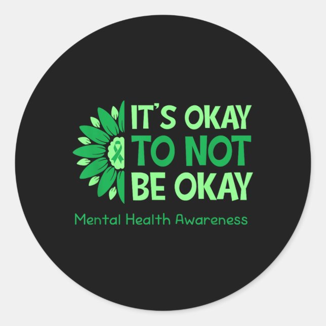 Sticker Rond C'est correct de ne pas être nous Drapeau américai (Devant)