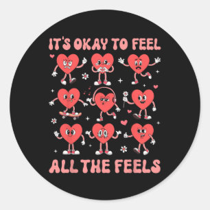 Sticker Rond C'est correct de ressentir tous les sentiments San