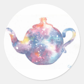 Sticker Rond C'est dans le thé