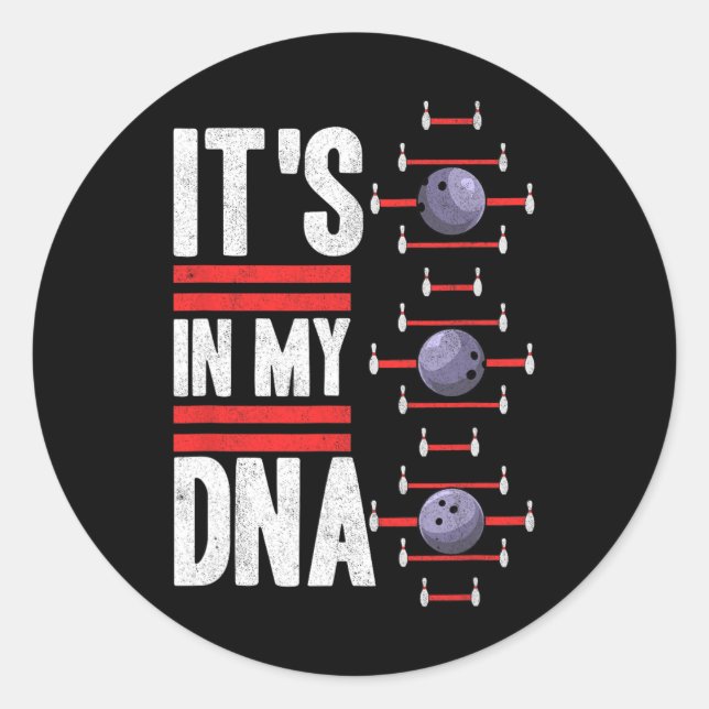 Sticker Rond C'Est Dans Mon Adn (Devant)