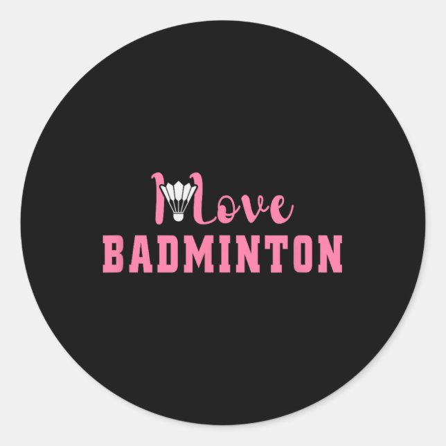 Sticker Rond C'est dans mon Dna Dminton Shuttle Racket Dminton  (Devant)