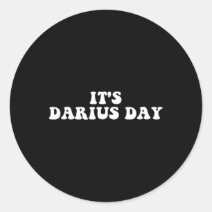Sticker Rond C'est Darius Day Funny Meme