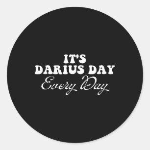 Sticker Rond C'est Darius Day Funny Meme - Celebrate Love4