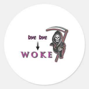 Sticker Rond C'Est Drôle Que Je Nous Regarderai Tant