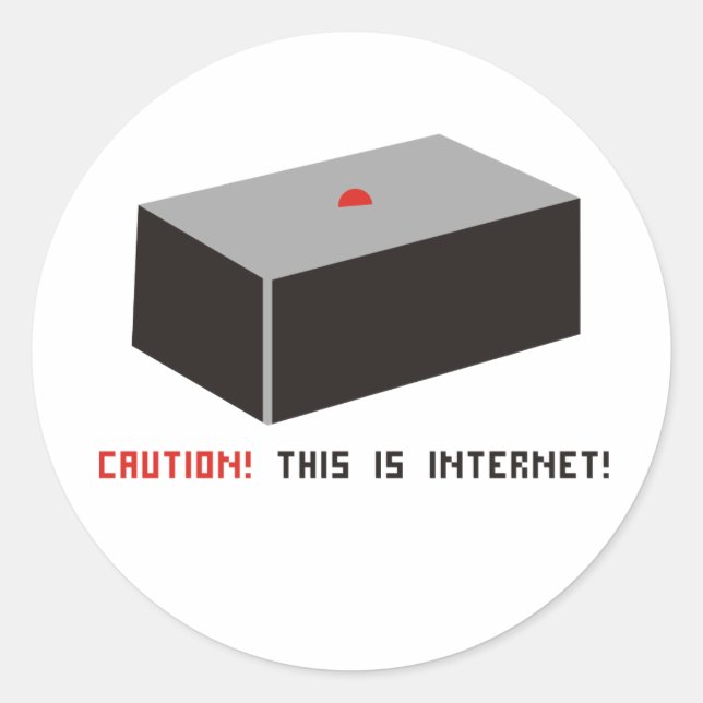Sticker Rond C'est Internet ! (Devant)
