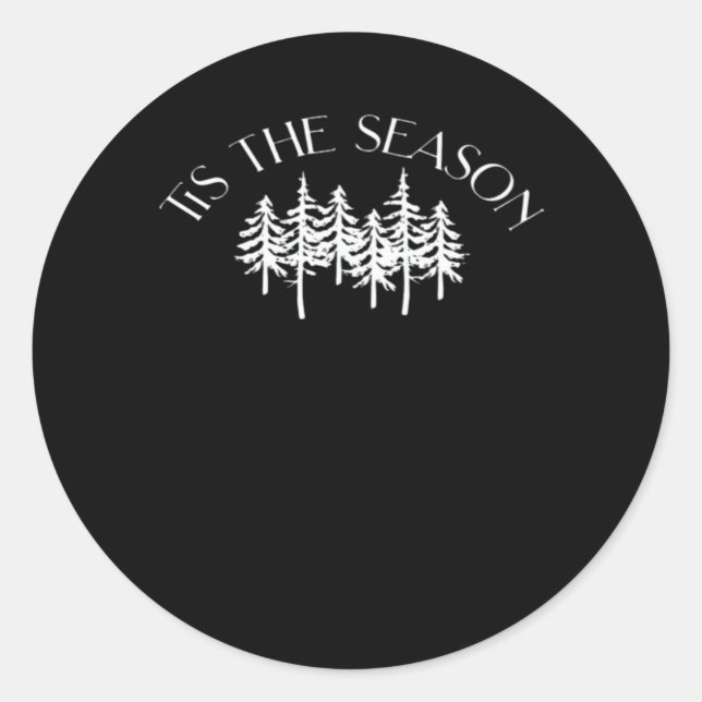Sticker Rond C'Est La Saison Classique (Devant)