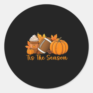 Sticker Rond C'est la saison de la citrouille de Footll Saison