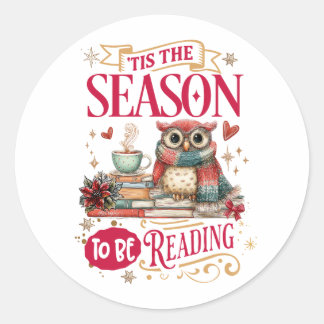 Sticker Rond C'est la saison de lire 