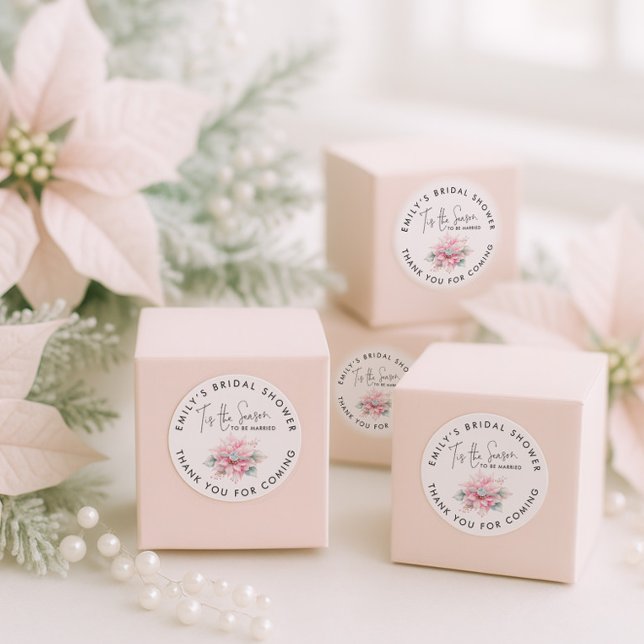 Sticker Rond C'est la saison de remerciement de fête de fiançai (Créateur téléchargé)