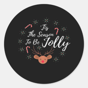 Sticker Rond C'Est La Saison Jolly