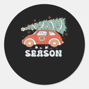 Sticker Rond C'est la saison minimale propre