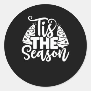 Sticker Rond C'est la saison pour être prudent - Style Rétro Vi