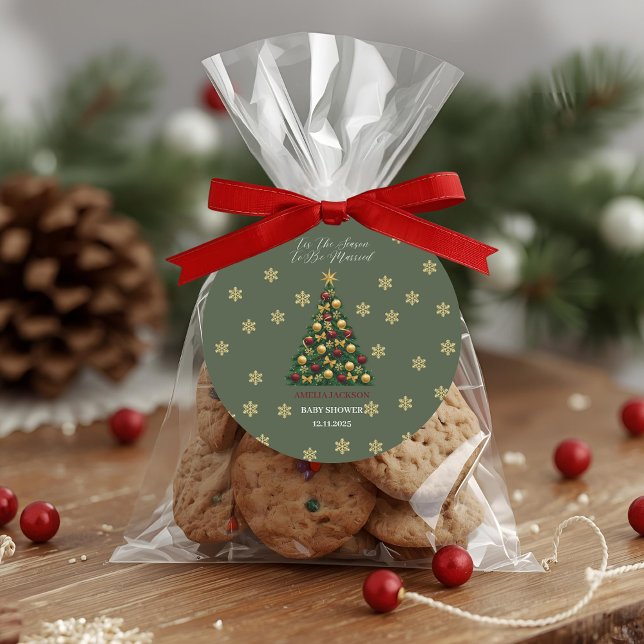 Sticker Rond C'est la Saison pour se Marier  Réception de Maria (Créateur téléchargé)