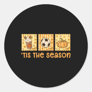 Sticker Rond C'est la saison Saison d'automne Épice de citrouil