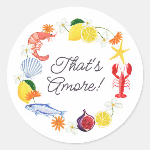 Sticker Rond C'est l'Amour Enterrement de Vie de Jeune Fille Mé