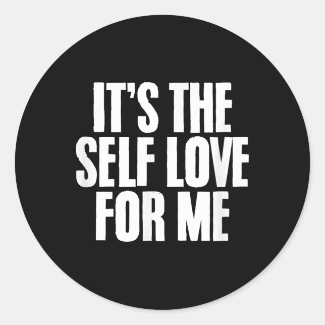 Sticker Rond C'est l'amour-moi conscience de la santé mentale _ (Devant)