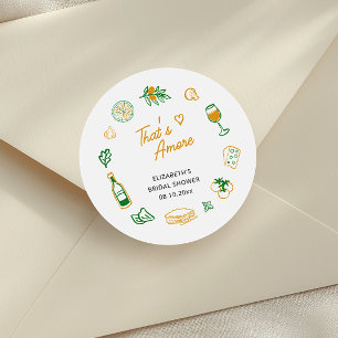Sticker Rond C'est l'amour Réception de mariage rustique italie