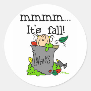 Sticker Rond C'est l'automne