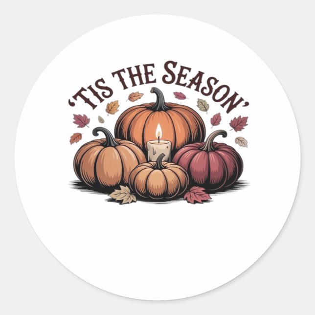 Sticker Rond C'Est Le Football De Saison (Devant)