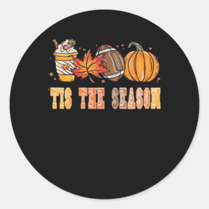 Sticker Rond C'Est Le Football De Saison Par Creative