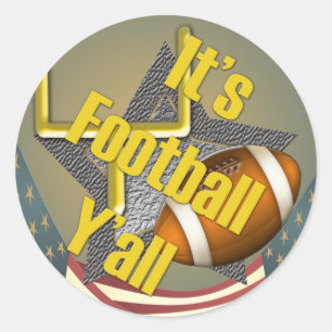 Sticker Rond C'est le football vous