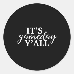 Sticker Rond C'est le jour du match, les amis Footbyll, Bysebyl