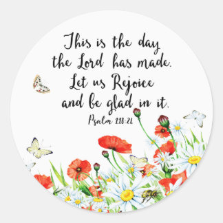 Sticker Rond C'est le jour que le Seigneur a fait