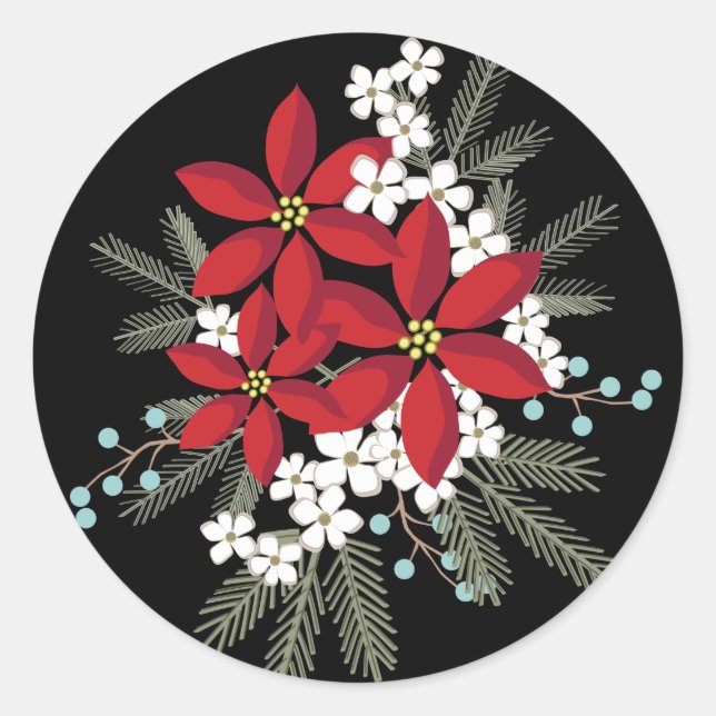 Sticker Rond C'est le moment le plus merveilleux de l'année (Devant)