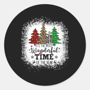 Sticker Rond C'est le moment le plus merveilleux de l'année Noë