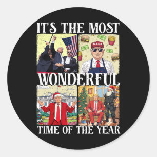 Sticker Rond C'est le moment le plus merveilleux de l'année Tru