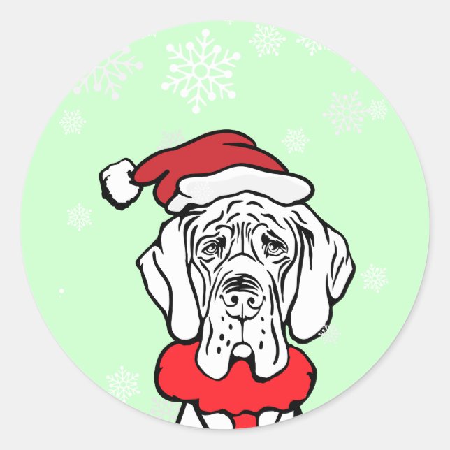 Sticker Rond C'est l'heure de Noël (Devant)