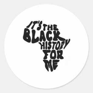 Sticker Rond C'est l'histoire noire pour moi Mois de l'histoire
