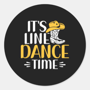 Sticker Rond C'est Line Dance Time Line Dancing Line Dancer Lin