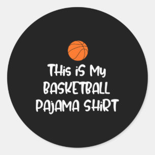 Sticker Rond C'est ma chemise de pyjama Sketll