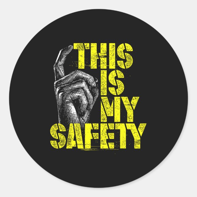Sticker Rond C'Est Ma Sécurité (Devant)
