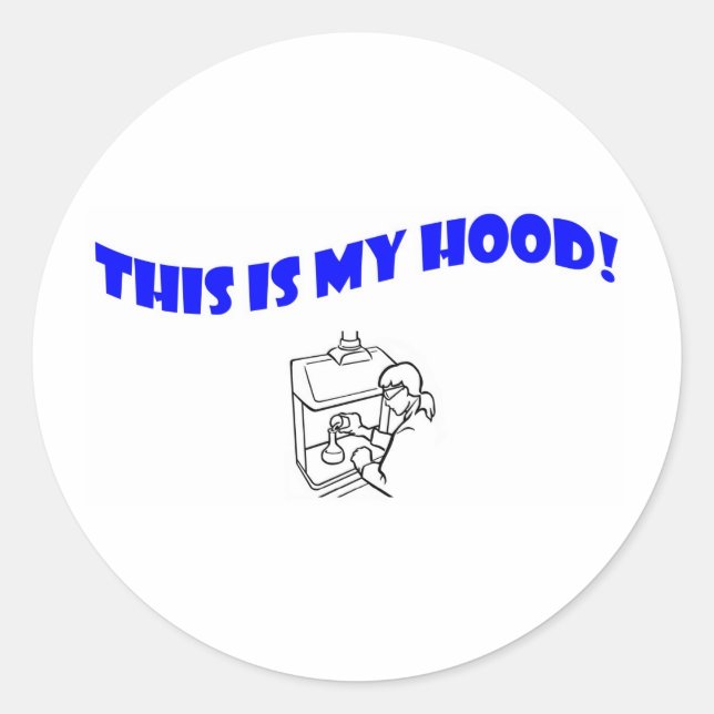 Sticker Rond C'Est Ma Tête ! (Devant)