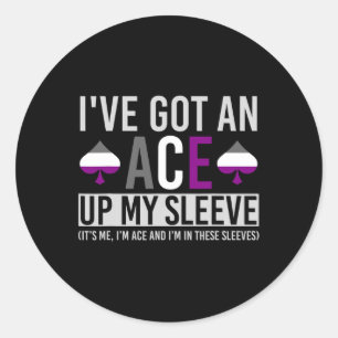 Sticker Rond C'Est Moi Im Ace Et Moi Dans Ces Manches Amusants