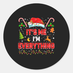 Sticker Rond C'est Moi Je Suis Tout T-Shirt Couple Noël Corresp