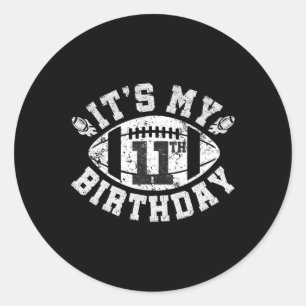 Sticker Rond C'est mon 11e anniversaire garçon 11 ans Plaque de