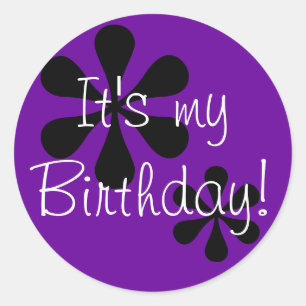 Sticker Rond C'est mon anniversaire !