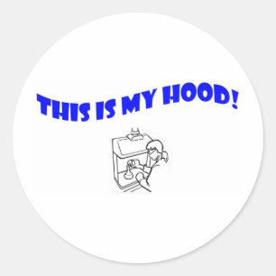 Sticker Rond C'est mon capot !